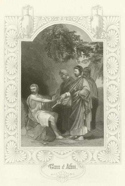 Timon de Atenas, Acto V, escena ii de Joseph Kenny Meadows